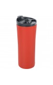 Kırmızı 500 ml French Press özellikli lazer logo baskılı kurumsal promosyon termos